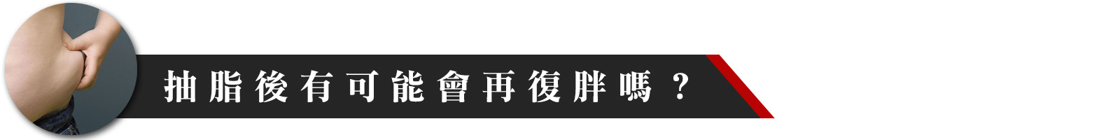 抽脂後有可能再復胖嗎